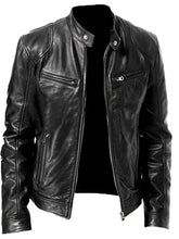Black Motorcycle Leather Jacket For Men’s